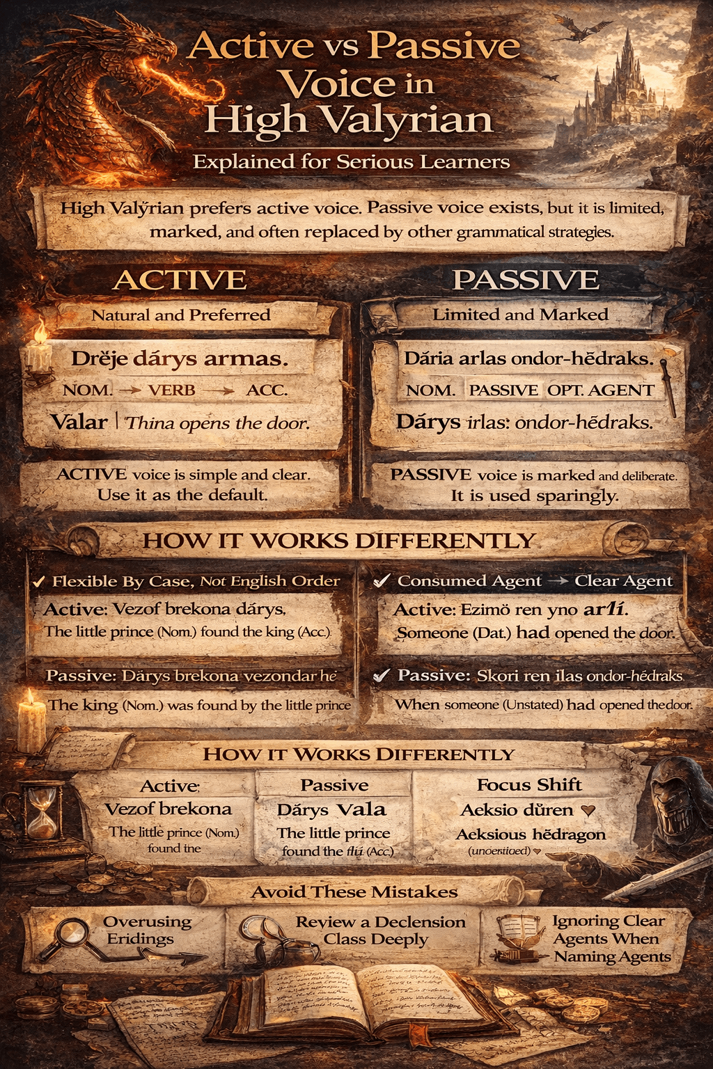 Active vs Passive Voice in High Valyrian Explained for Serious Learners 2 High Valyrian Translator