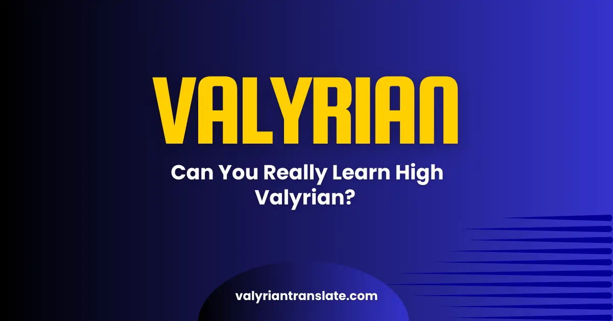 High Valyrian Translator
