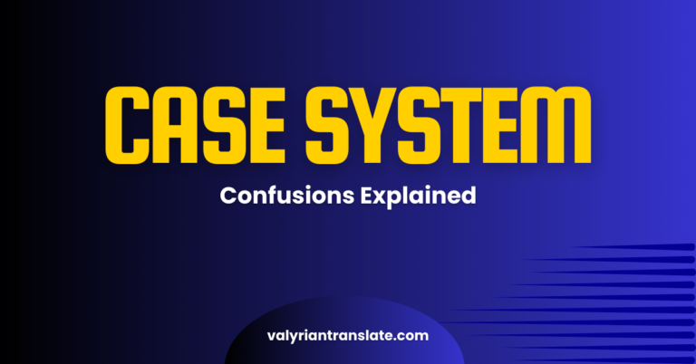Understanding Common High Valyrian Case System Confusions