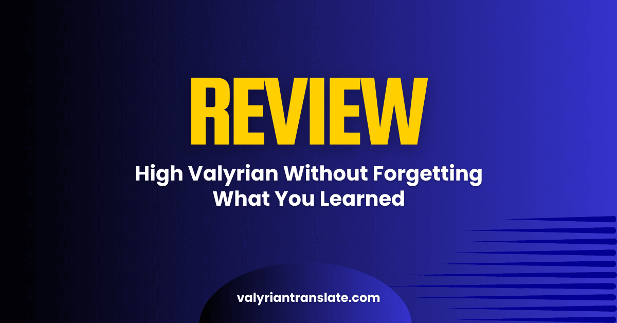 High Valyrian Translator