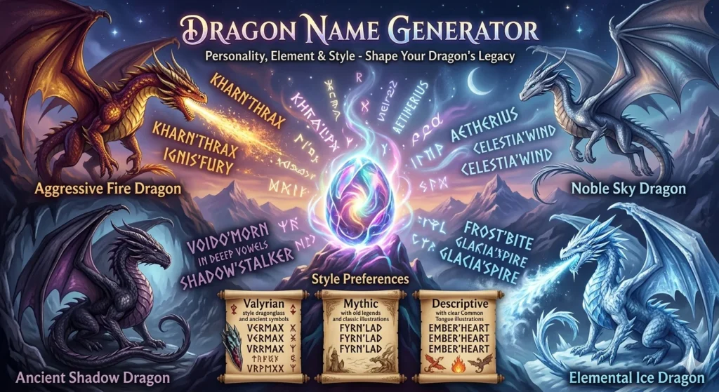 Dragon Name Generator 1 dragon names generator