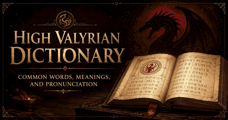 High Valyrian Dictionary: Common Words, Meanings, & Pronunciation 2 High Valyrian Dictionary: Common Words, Meanings, & Pronunciation